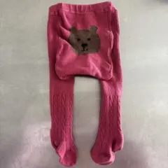 ベビー　タイツ　ピンク　GAP くまさん　0〜12ヶ月