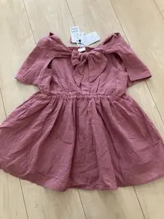 リボン付きワンピース 90