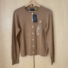 【新品未使用】タグ付 POLO RALPH LAUREN カーディガン 茶 M