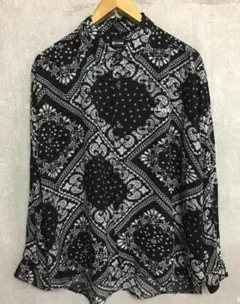 サブサエティ Subciety ペイズリー柄 レーヨン オーバー シャツ