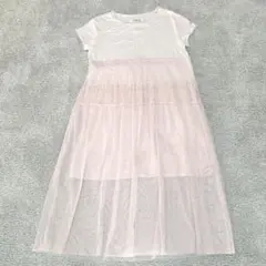 ジェラートピケ　チャコットコラボ　ワンピース　フリーサイズ