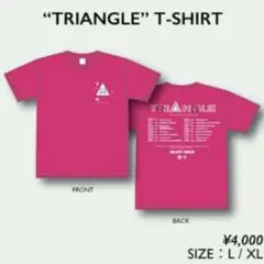 SILENT SIREN TRIANGLE T-SHIRT ピンク Ꮮ