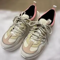 ☆新品未使用☆ ノーネーム ❬ CARTER ❭パステル イエロー スニーカー