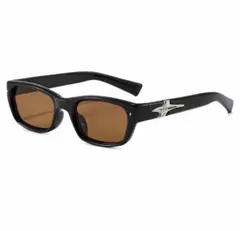GEEK SILVER SPIKE SUNGLASSES BROWN