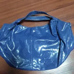 agnès b. VOYAGE❦エナメルバッグ ネイビーブルー