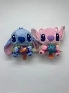 レア　ディズニー スティッチ＆エンジェル ぬいぐるみ 七夕 セット ヴィンテージ