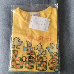 bebe イラスト付きTシャツ 100cm