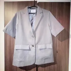 FOREVER21 グレー 半袖 テーラードジャケット