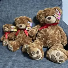 テディベア　6体まとめ売り　ラージ　ミディアム　スモール　ベビー テディベア 6体まとめ売り ラージ ミディアム スモール ベビー - メルカリ