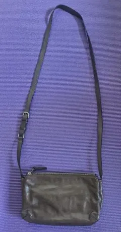gentenゲンテン　 レザー ショルダーバッグ　グレージュ　お財布ショルダー