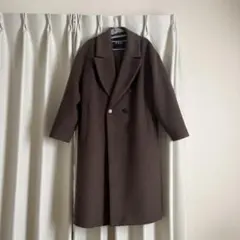 ZARA クロップド丈ウールコート ゴールデンブラウンM - メルカリ