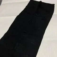 帯揚げ　着物小物　黒　喪服