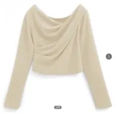 GRL グレイル　ドレープカシュクールトップス[dk1362] イエロー