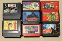 ファミコンソフト8本セット マッピーランド、火の鳥、マダラ、ゴエモン他