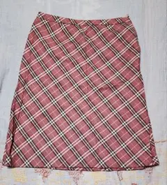 美品★バーバリーブルーレーベル★プリーツ スカート チェック リボン ピンク BURBERRY（ミニスカート ・ ピンク/桃色系）のフリマアイテム一覧