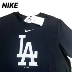 ナイキ　NIKE MLB ドジャース　Tシャツ　センターロゴ　US M ブラック