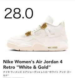 Nike Women's Air Jordan 4 White & Gold