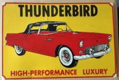 THUNDERBIRD ブリキ看板