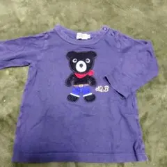 ミキハウス　 ネイビー 長袖Tシャツ