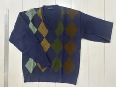 Lithium Homme リチウムオム アーガイル Vネックニット 46 - メルカリ