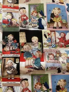 ‪ஐ‬⋆*レトロなアメリカンchildren 1~ 生地約45×110