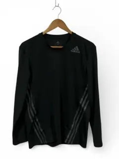 【状態良好】adidas ブラック 長袖 トップス Lサイズ