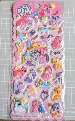 海外デザイン　ポニー　3Dシール　動物シール