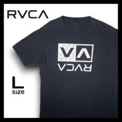 ルーカ RVCA ビックロゴ Tシャツ 古着 Lサイズ ブラックのサムネイル