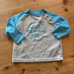 【モンベル】ベビー用80cm WIC.ラグラン ロンT 山とテント80cm