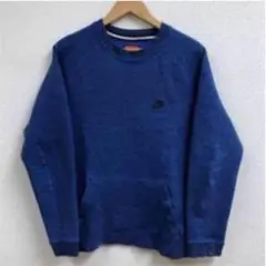 美品 ナイキ テックフリース 1.0 クルー ブルー スウェット トレーナー