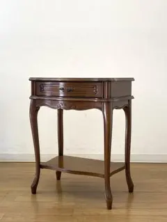 アンティーク調 サイドテーブル 飾り棚 コンソール 花台 猫脚 インテリア