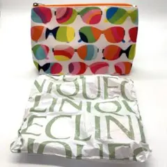 CLINIQUE クリニーク サングラス柄のポーチとスキンケアミニコスメ セット