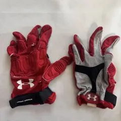 Under Armour ラクロスグローブ 赤　Mサイズ