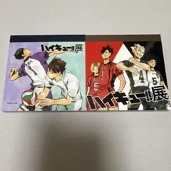 ハイキュー　原画展　来場特典　メモ帳　2種