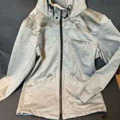 INHERIT 迷彩柄 グレー パーカー