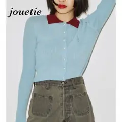 【jouetie】ジュエティ パールボタン トップス 水色のサムネイル