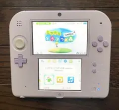 任天堂 2DS ラベンダー本体と とびだせどうぶつの森3DS付き