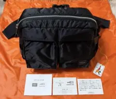 【美品】PORTER ポーター タンカー ウエストバック ブラック