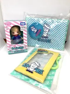 リカちゃんくじ セーラーズ ぷちリカちゃん /ミニクッション/クリアポーチセット