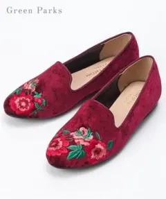 グリーンパークス 刺繍オペラシューズ Mサイズ パンプスのサムネイル