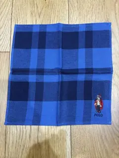 POLO タオルハンカチ　ベア　クマ　刺繍