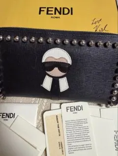 週末特価！FENDI カールラガーフェルド　長財布　スタッズ　フィンディのサムネイル