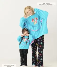 しまむら リトシー @LINK ディズニープリンセス フリルトレーナー 110