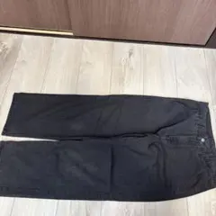 ワイドデニム　ブラック