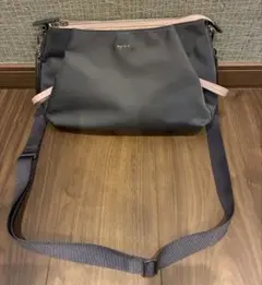 美品】agnes b. 2wayショルダーバッグ ハンドバッグ グレーピンク