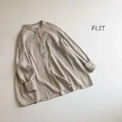 0693 プラステ リネン混 ブラウス ベージュ PLST