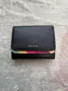 Paul Smith 三つ折り財布 ブラック/マルチカラー