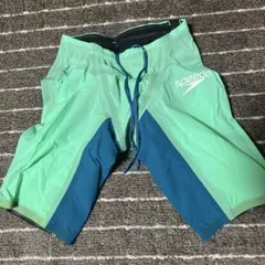 speedo 競泳水着 緑/青