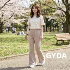 【GYDA】美脚シルエット スウェットフレアパンツ 綿100% A1125のサムネイル