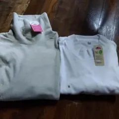 メンズタートルネックＬ　長袖ＴシャツＬＬ2枚